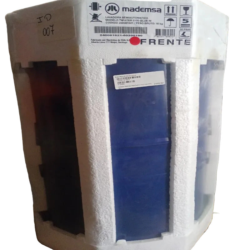 Lavadora Semiautomática Mademsa Twister 5100 Blue-M 16 kg