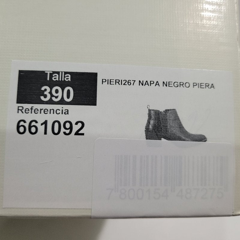 Botín de Cuero Gacel Piera 661092 Negro Talla 39 Femenino