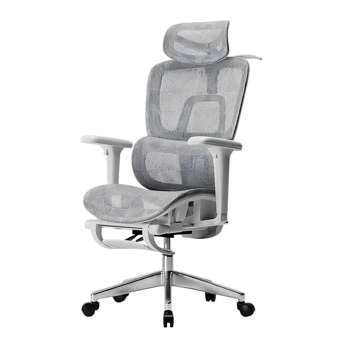 Silla de Escritorio Lubabycas E14 con Apoya Cabeza, Blanco