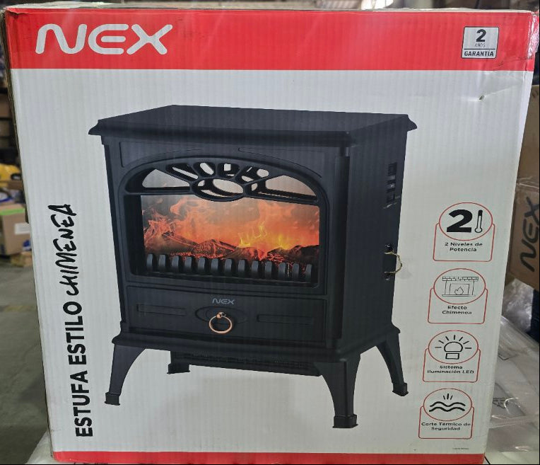 Estufa Estilo Chimenea Nex HFS201 1600 Watts