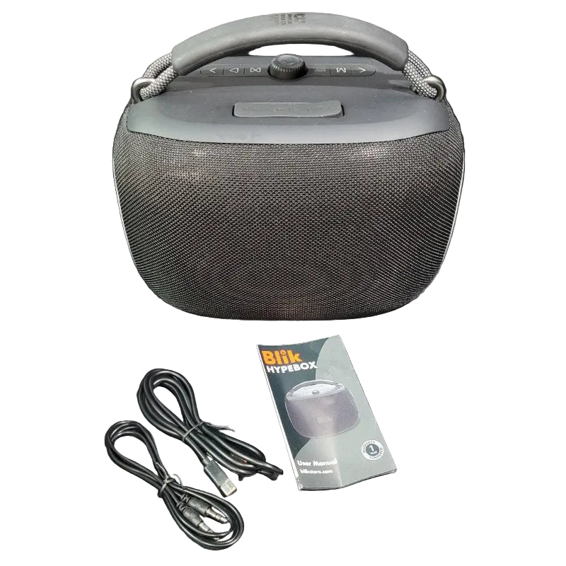 Parlante Bluetooth Portátil Blik Hypebox 1000W Negro