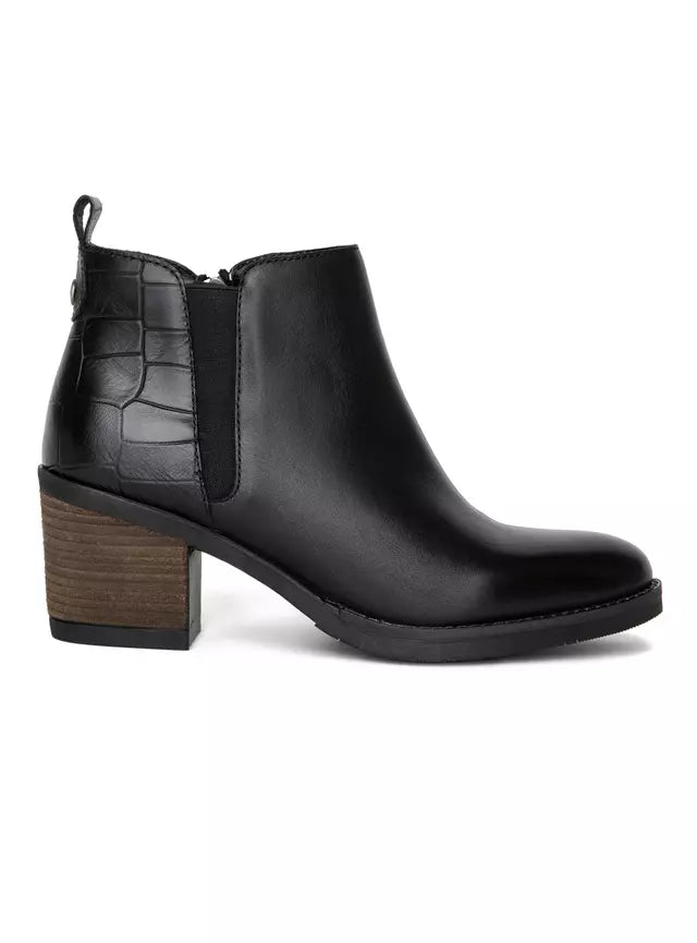 Botín de Cuero Gacel Piera 661092 Negro Talla 39 Femenino