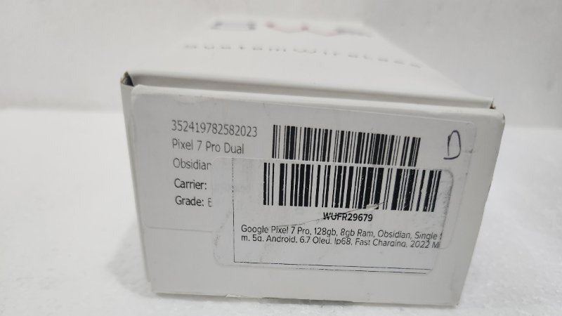 Celular Google Pixel 7 Pro 5G 128GB/8GB, Obsidiana (Reacondicionado)