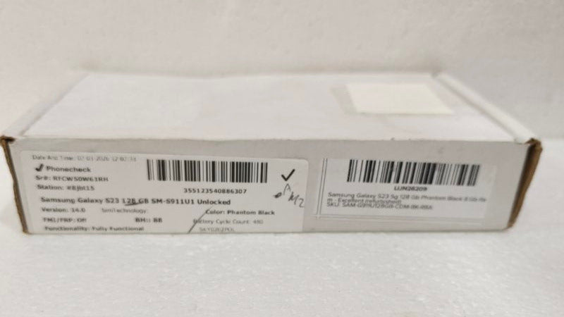 Celular Samsung Galaxy S23 SM-S911U1 128GB, Phantom Black (Reacondicionado)