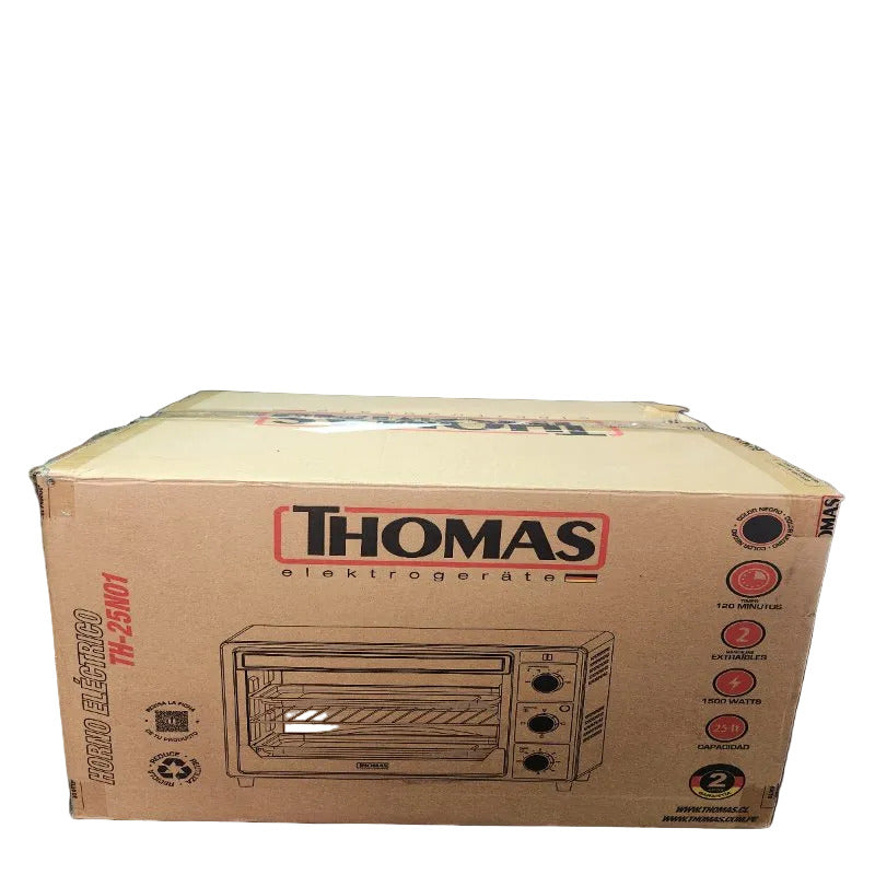Horno Eléctrico 25 Litros Thomas TH-25N01 1500W, Negro