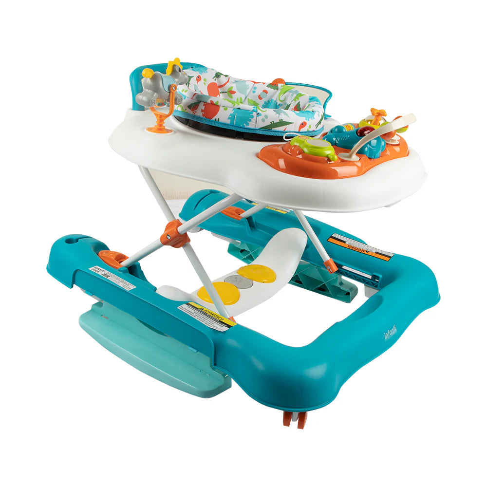 Andador 5 en 1 Infantil Baby Walker Blanco con Azul