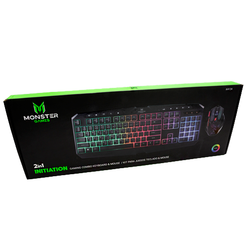 Kit Teclado + Mouse De Gamer Monster Games 2 En 1 Initiation
