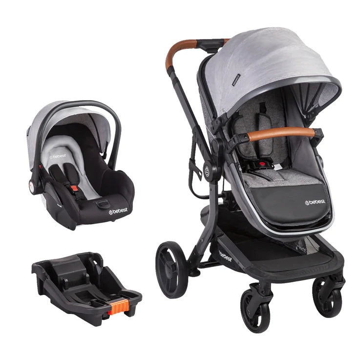 Coche + Silla Bebesit Travel System Taurus 5559 Gris