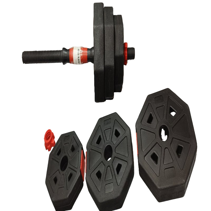 MANCUERNAS GENERICO AJUSTABLES CON PESAS DE 1K+1.5K+2K NEGRO