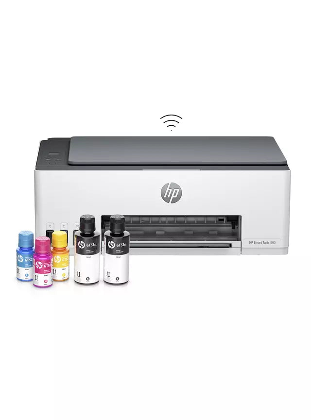 Impresora Multifuncional HP Smart Tank 580, Blanco