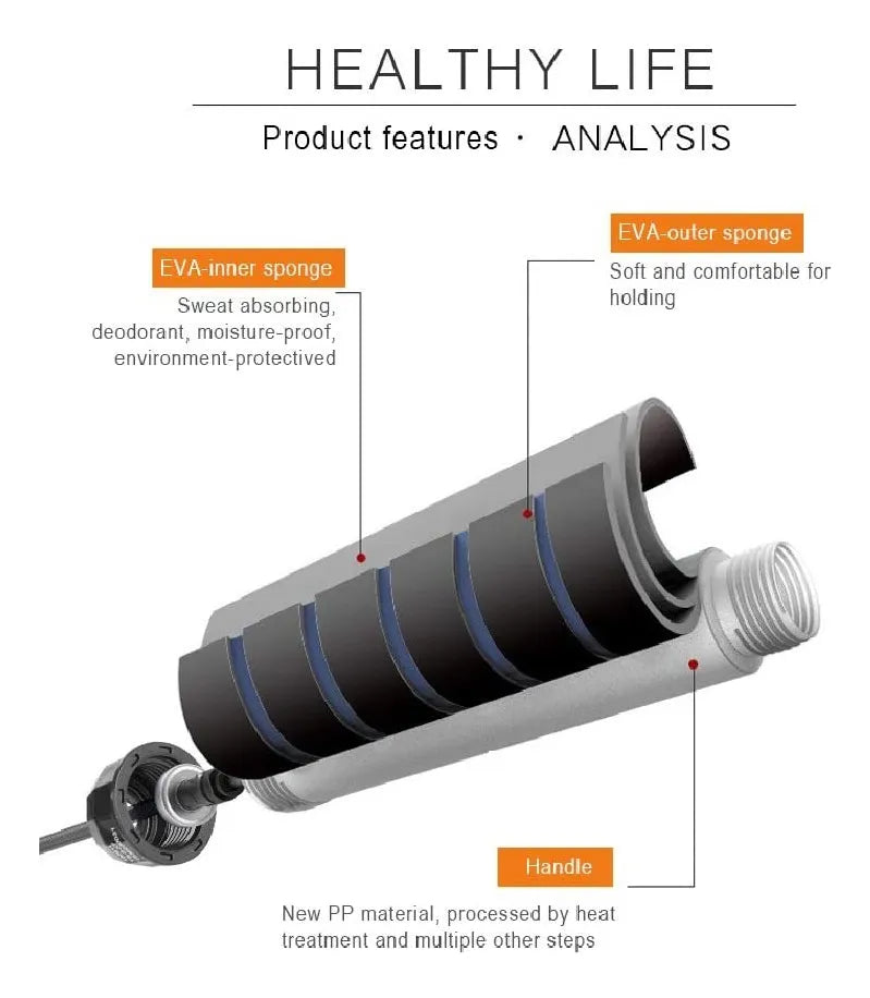 Cuerda Para Entrenamiento Degol Con Rodamientos Con Manillas Negro