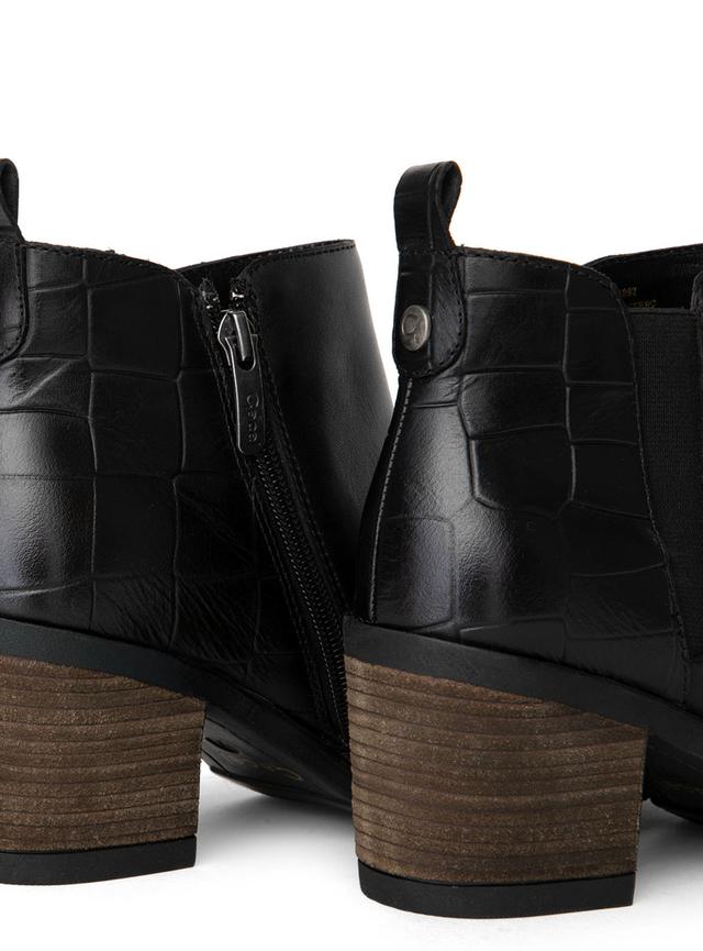 Botín de Cuero Gacel Piera 661092 Negro Talla 39 Femenino