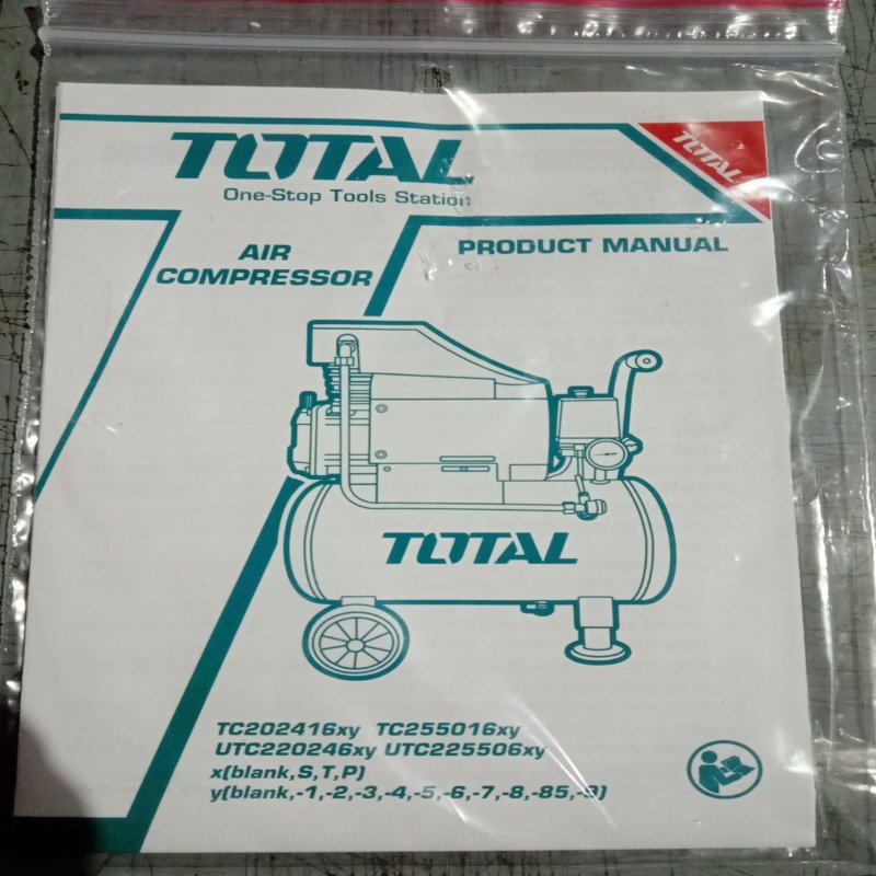 Compresor de Aire Total TC255016 2.5 HP 50 Litros