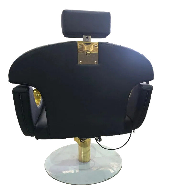 Silla de Peluquería Hidráulica Reclinable Imposalon Negra