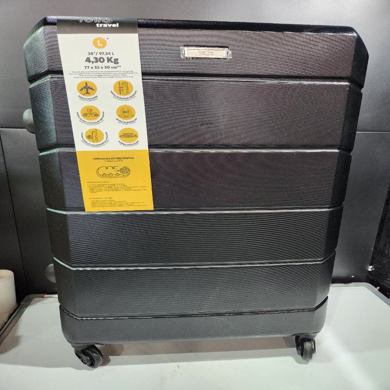 Maleta de Viaje Totto Travel Rayatta Negra L 97.34 L/ 4.30 KG