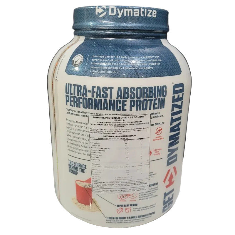 Proteína ISO100 Hydrolyzed Dymatize Gourmet Vanilla 2.3 kg