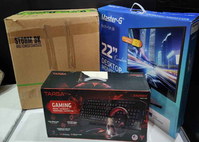 PC Gamer AMD Ryzen 3 3200G 16GB RAM 480GB SSD con Monitor 22" Storm