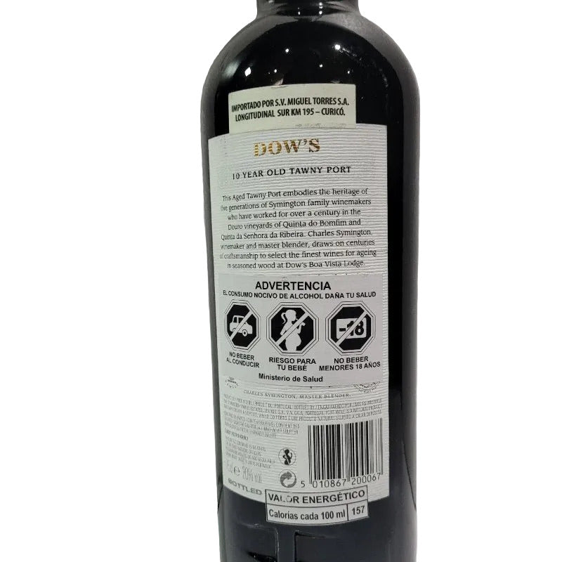 Vino Oporto Dow's 10 Años Tawny Port 750 ml