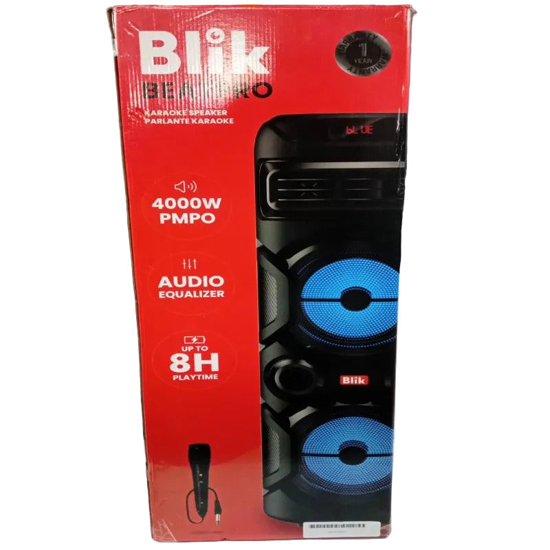 Parlante Bluetooth Blik BeatPro 4000W Potencia