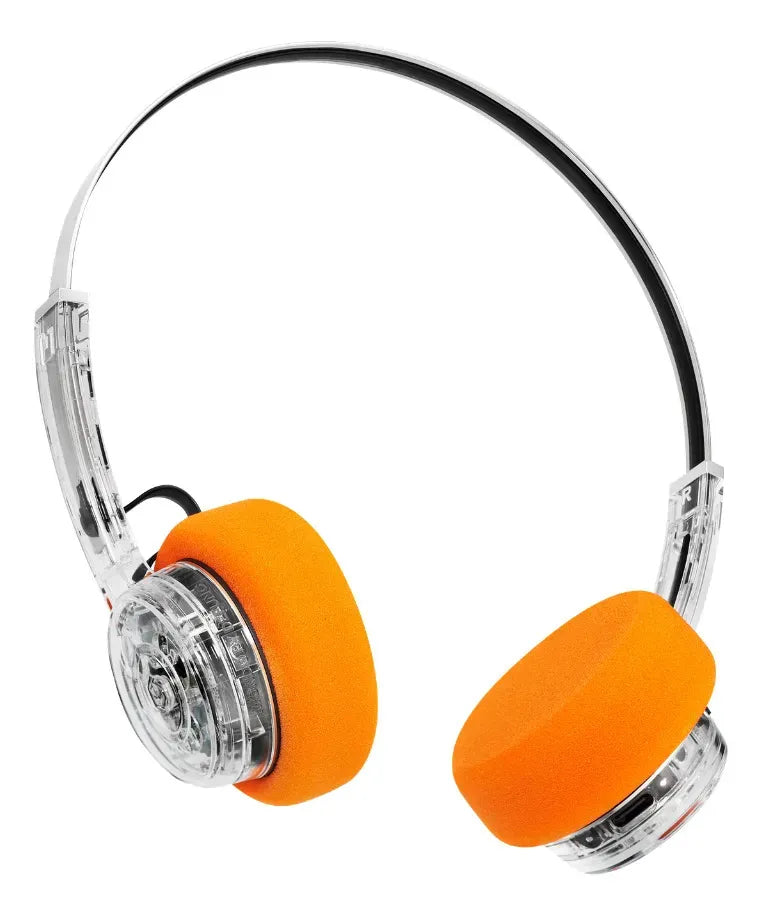 Audífonos Bluetooth Mondo by Defunc Freestyle Transparente Retro 5.3 22H Cristal