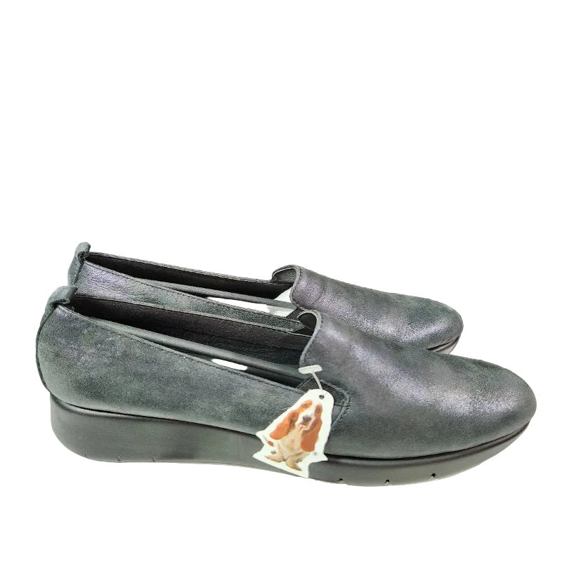 Zapatos de Vestir Hush Puppies Judita Cuero Femenino, Metalizado Navy