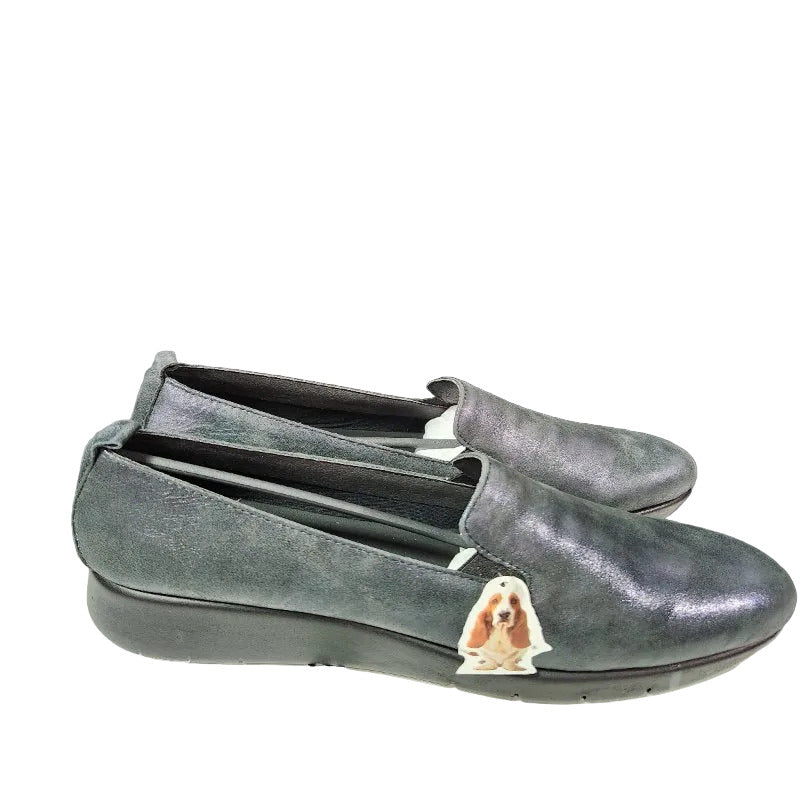 Zapatos de Vestir Hush Puppies Judita Cuero Femenino, Metalizado Navy