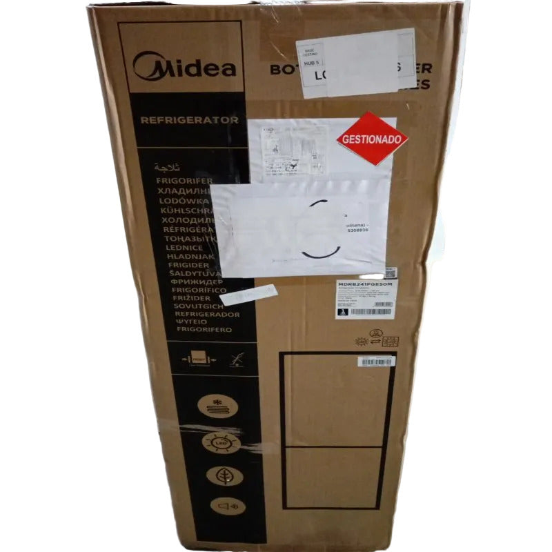 Refrigerador Midea MDRB241FGE50M Plata 174 Litros