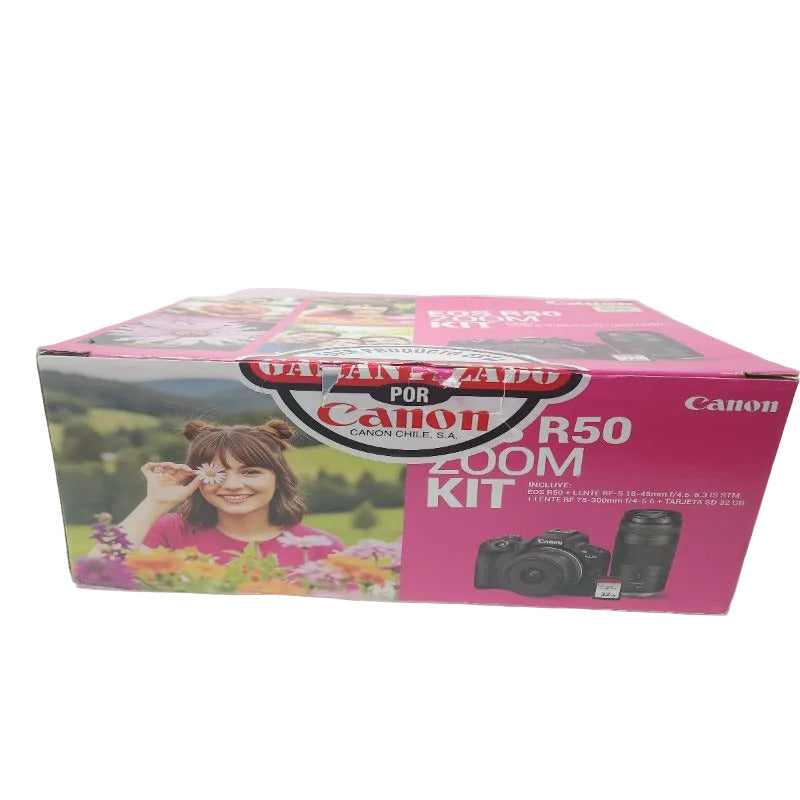 Kit Cámara Canon R50 con 2 Lentes y SD 32GB