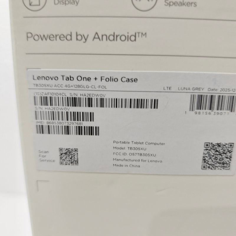 Tablet Lenovo Tab One TB305XU 4GB RAM 128GB, Luna Grey