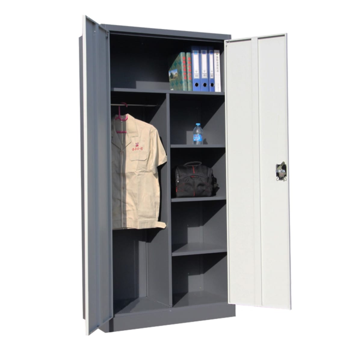 Armario de Acero 2 Cuerpos 2 Puertas Prochef JD3-T009-2 90x40x185 cm