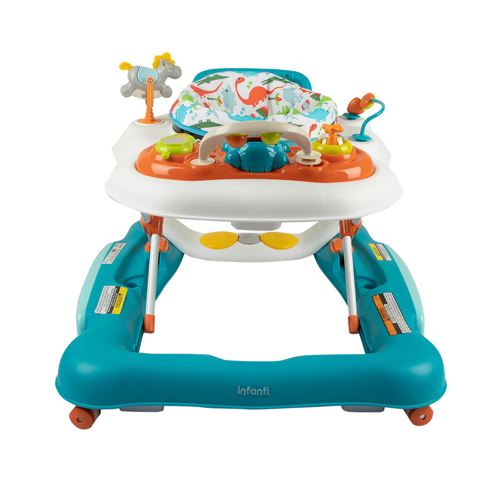Andador 5 en 1 Infantil Baby Walker Blanco con Azul