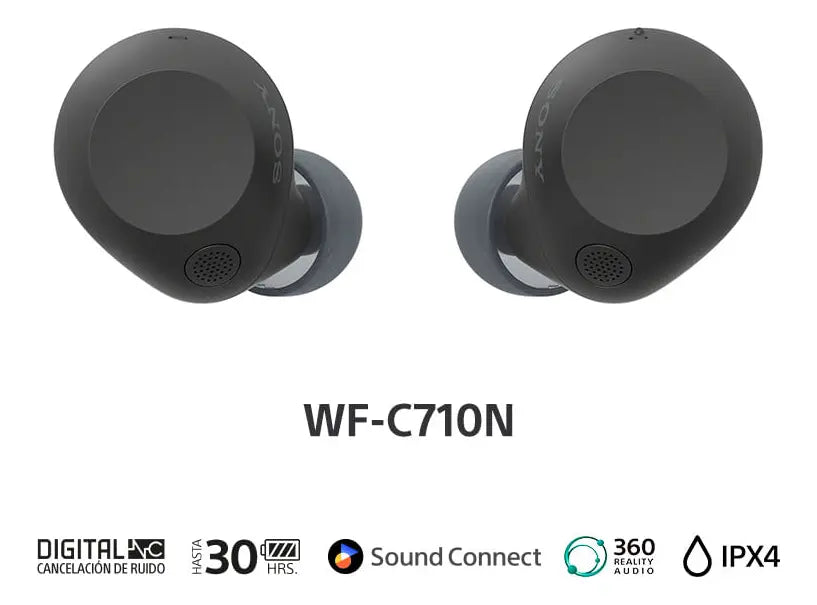 Audífonos Bluetooth Sony WF-C710N, Negro