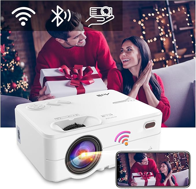 Mini Proyector Wifi Bluetooth Portátil Artlii Enjoy 2 Rd-813 Blanco Full Hd 1080p