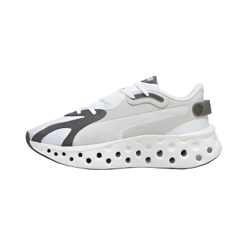 Zapatillas De Hombre Puma Softride Frequence Blancas Con Lineas Gris 44.5