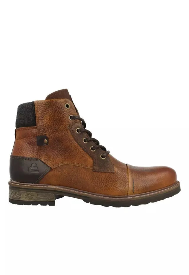 Botines Cuero Bull Boxer Jones-6-58 Brandy Cafe 42 Masculino