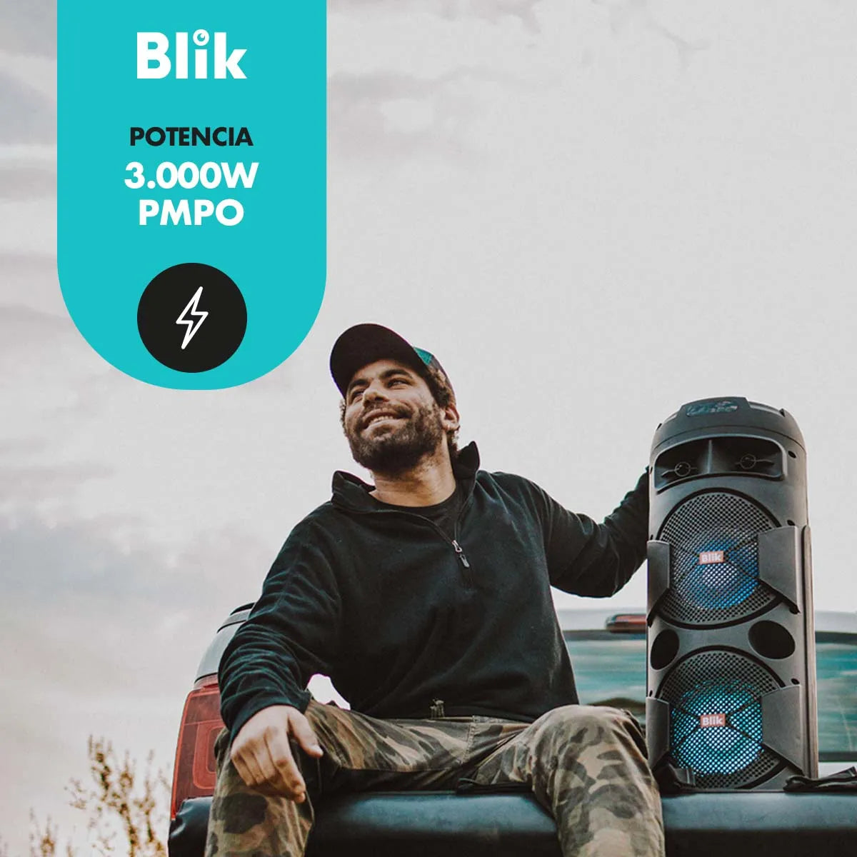 Parlante Blik Screamer3 3 Karaoke Speaker Powerbass