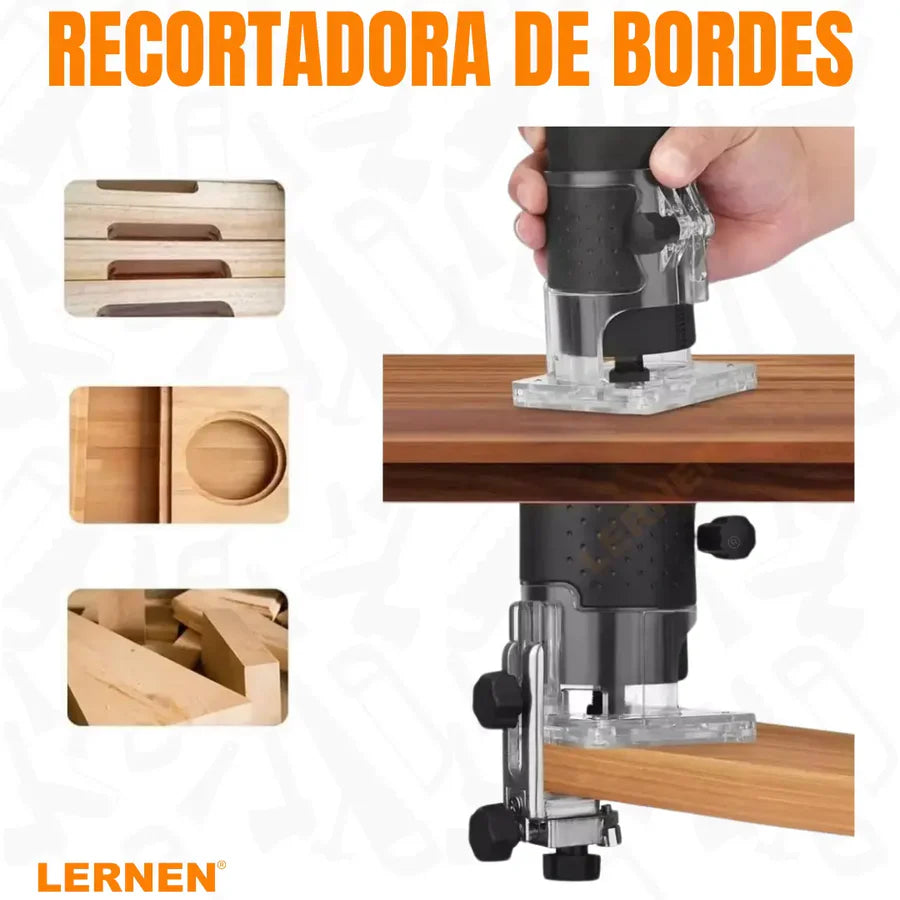 Kit Fresadora De Mano Router Tupi Lernen 6-6.35mm 50hz