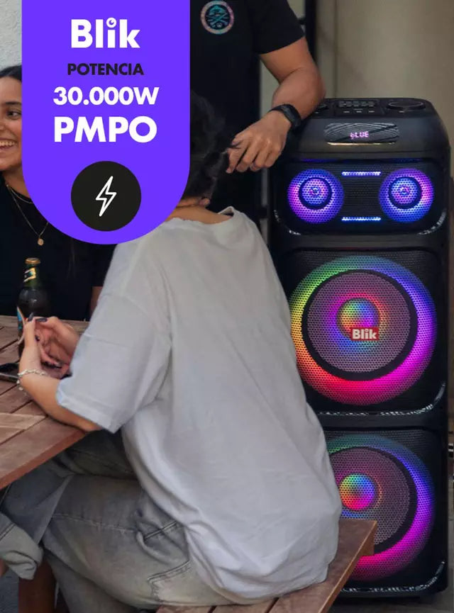 Parlante Blik LightUp700 Negro - 30W