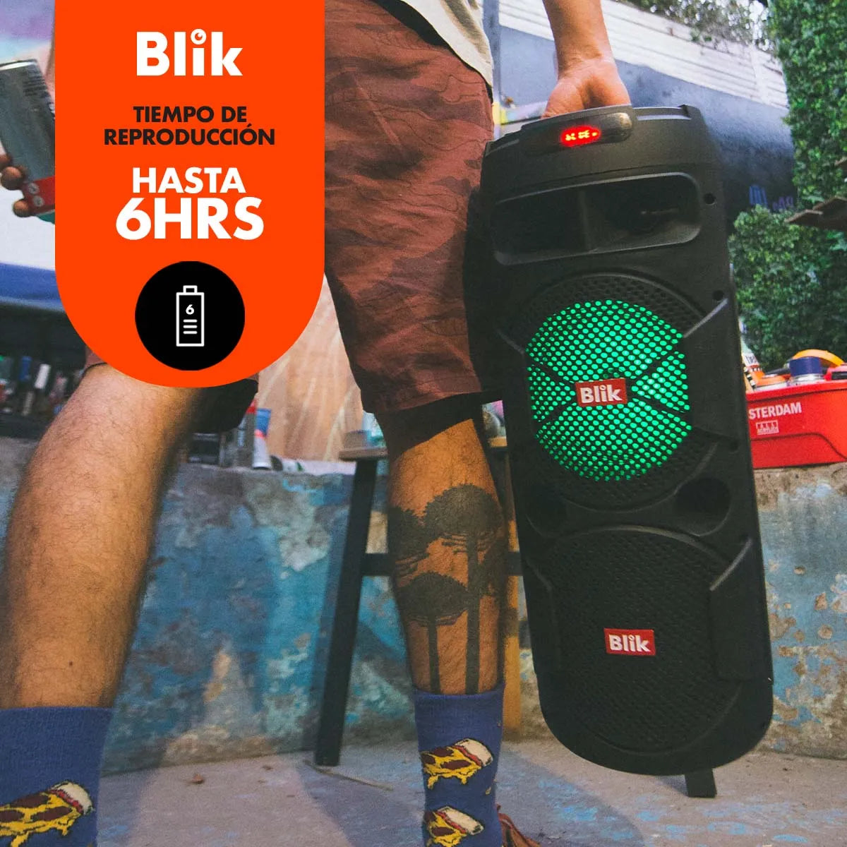 Parlante Blik Screamer3 3 Karaoke Speaker Powerbass
