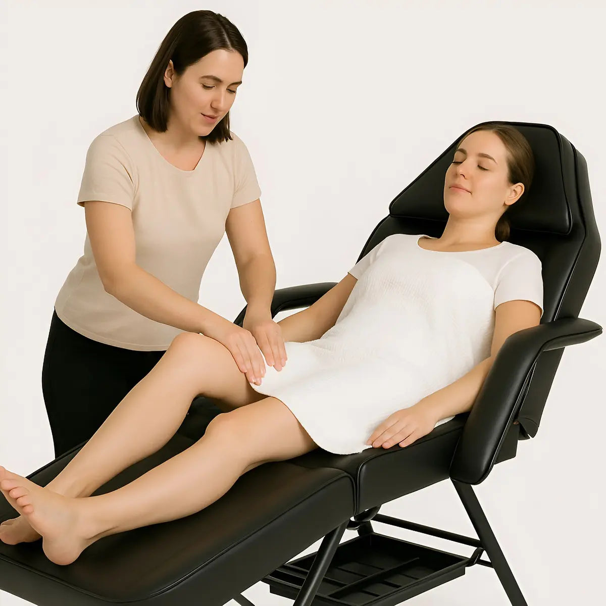 Sillón Camilla Reclinable Cosmetológico y para Tatuajes D4, Negro