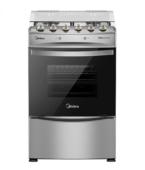 Cocina a Gas Midea Cuatro Platos MCG-4QPI24NS Gris