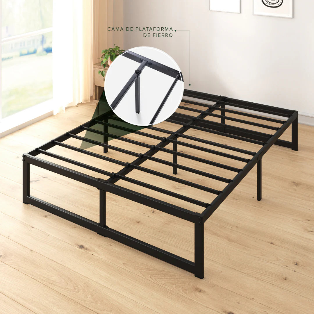 Base de Cama 1 Plaza Zinus Abel 36cm