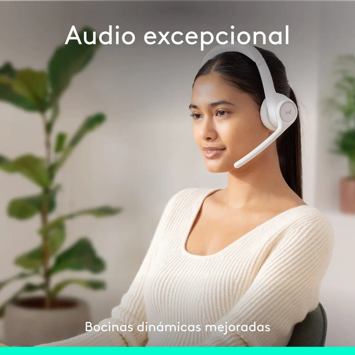 Audífonos Inalámbricos Logitech Zone 300 Blanco