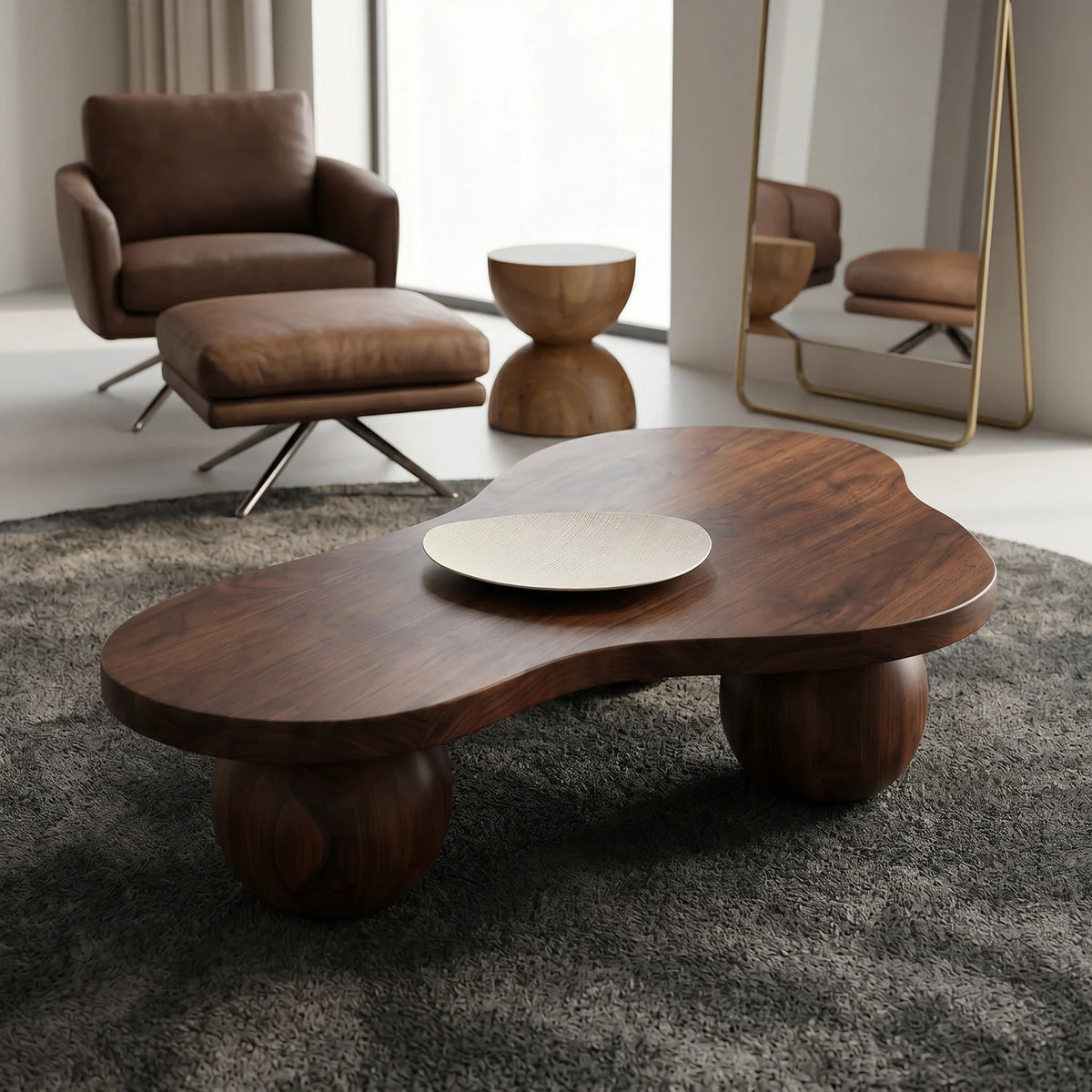 Mesa de Centro Nube Sphere de Madera Santu Home & Deco