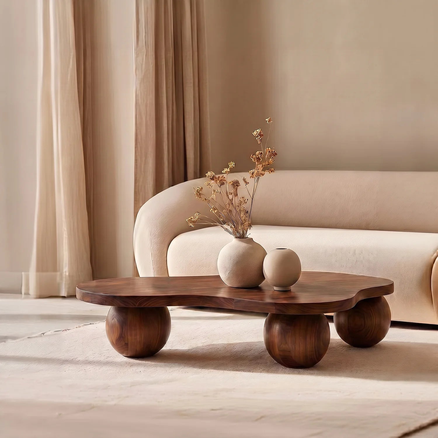 Mesa de Centro Nube Sphere de Madera Santu Home & Deco