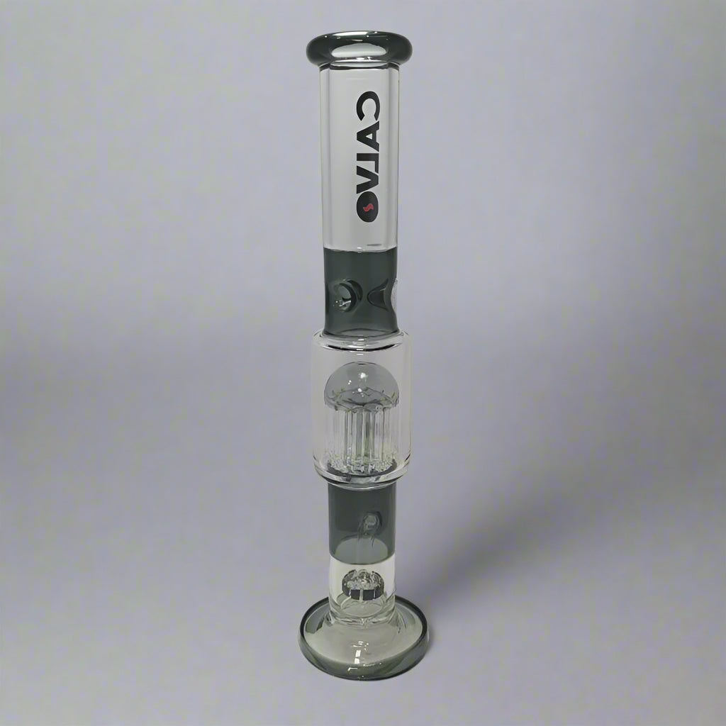 Bong Calvo Bonglab Straight Tube Perc Negro 42 Cm