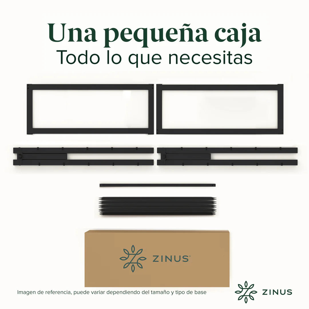 Base de Cama 1 Plaza Zinus Abel 36cm
