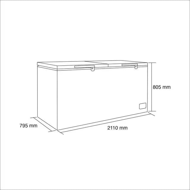 Congelador Industrial Maigas BD-745 745 Litros Doble Acción Tapa Dura, Blanco