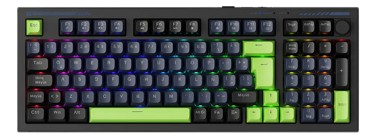 Teclado Numérico Machenike K1 Silencioso para Gaming, Negro