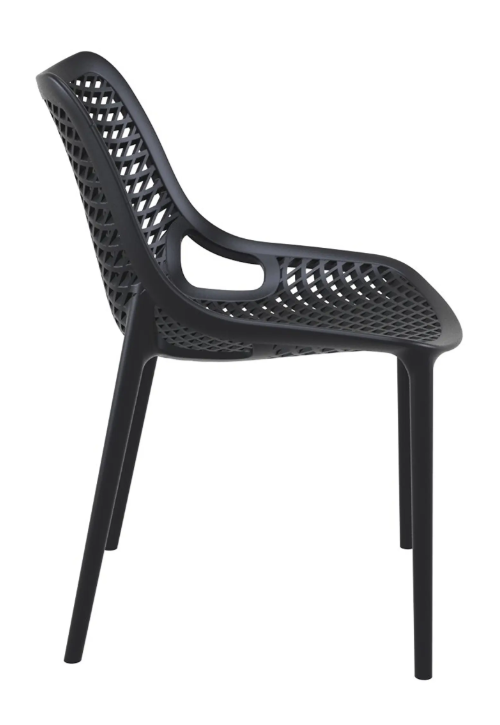 Silla de Restaurant o Terraza Exterior Air Berlín - Negra